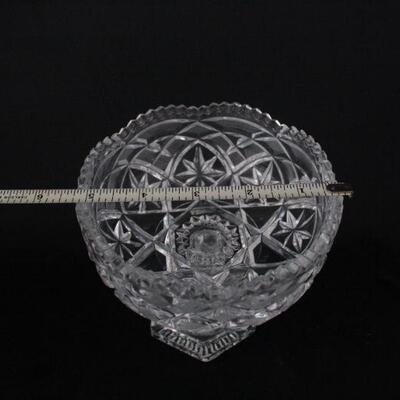 Lot #215: Assorted Vintage Crystal Pieces 