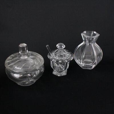 Lot #216: Assorted Crystal and Glass 