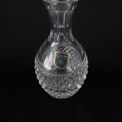 Lot #218: Cavan Full Lead Crystal Decanter Made in Ireland 