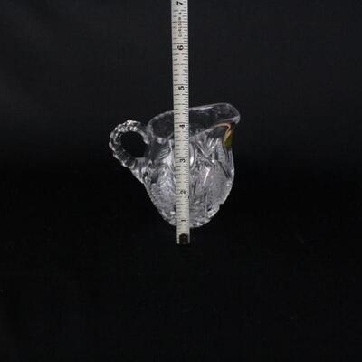 Lot #219: Crystal Cream Pitcher