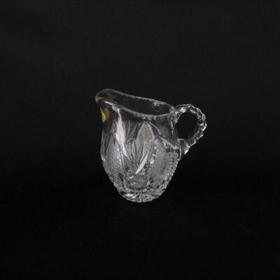 Lot #219: Crystal Cream Pitcher