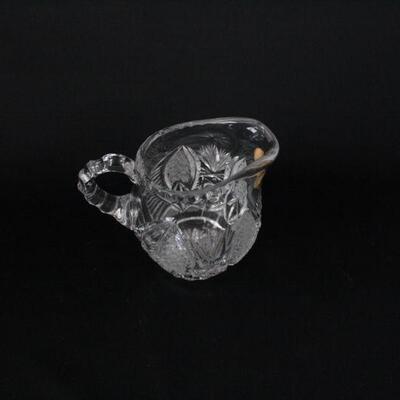 Lot #219: Crystal Cream Pitcher