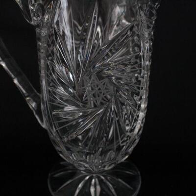 Lot #224: Crystal Water Pitcher 