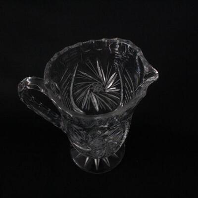 Lot #224: Crystal Water Pitcher 