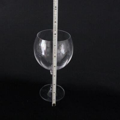 Lot #228: Clear Cut Red Wine Glasses Set