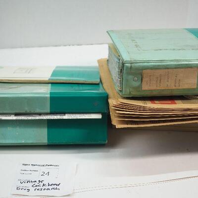 Lot 25 Lockheed drug research papers and manuals