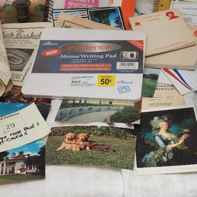 Lot 29 Vintage notebooks and Post cards