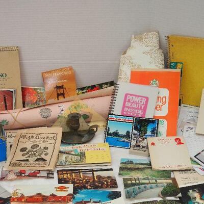 Lot 29 Vintage notebooks and Post cards