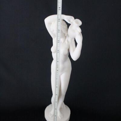 Lot #233: Alabaster Statue Goddess Aphrodite Holding Pitcher