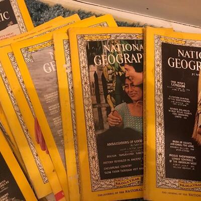 Lot 103SB:  Vintage National Geographicâ€™s 
