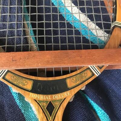 Lot 113B2:  Tennis Rackets and Boho Hammock 