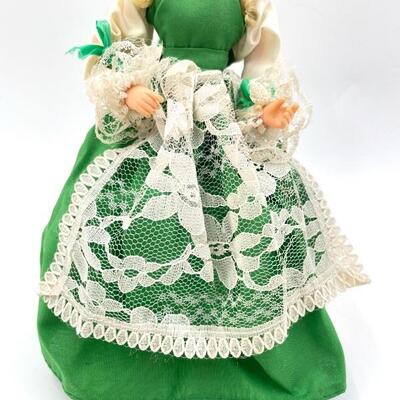 VINTAGE BRADLEY DOLL W/ GREEN DRESS