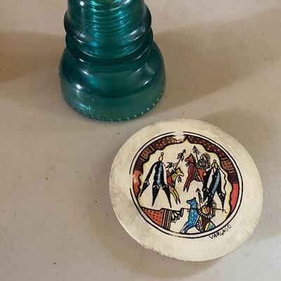 Lot 150: Vintage Collectibles: Matchholders Claw Bell, Cow Bell and More