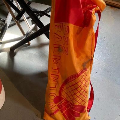 Lot 308: Croquet Set, Lawn Chairs, Flags and more