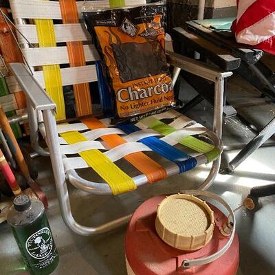 Lot 308: Croquet Set, Lawn Chairs, Flags and more