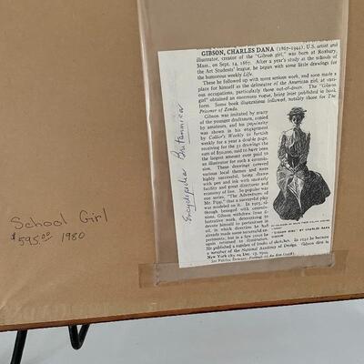 Lot 148 - â€œSchool Girlâ€ by Charles Dana Gibson