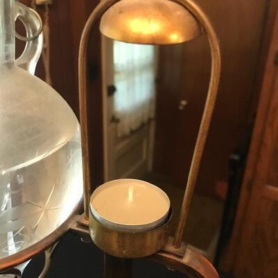 Lot 38K:  Vintage Blown Glass Wine Decanter/Dispenser