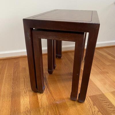 Lot 153 - Henredon Checkered Nesting Tables