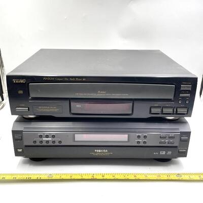MULTI-DISK CD/DVD PLAYERS SET OF 2