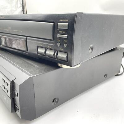 MULTI-DISK CD/DVD PLAYERS SET OF 2