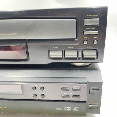 MULTI-DISK CD/DVD PLAYERS SET OF 2