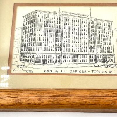 1982 DEANE BURGESS â€œSANTA FE OFFICES TOPEKA KSâ€ ARTWORK