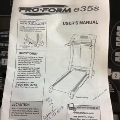 G - 839  Vision Fitness Proform Treadmill 