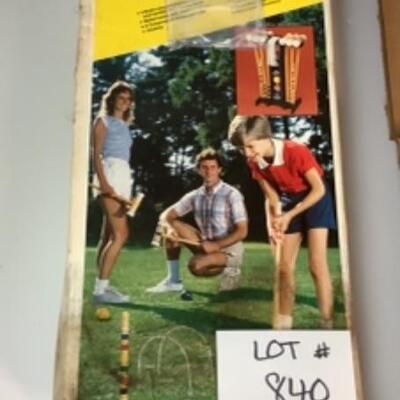 G - 840 Vintage Croquet Set 