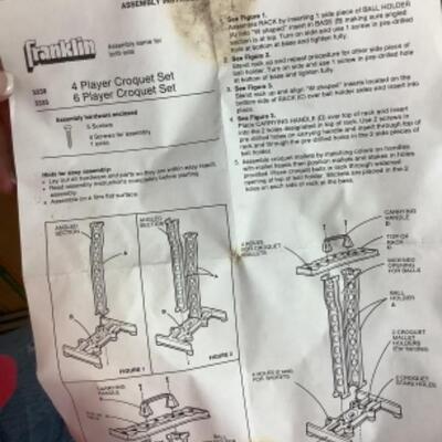 G - 840 Vintage Croquet Set 