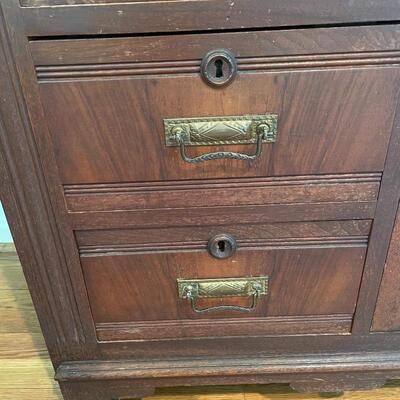 Lot 157 - Antique Marble Top Vanity