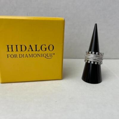K656 New Hidalgo for Diamonique Sterling CZ Stacking Rings 