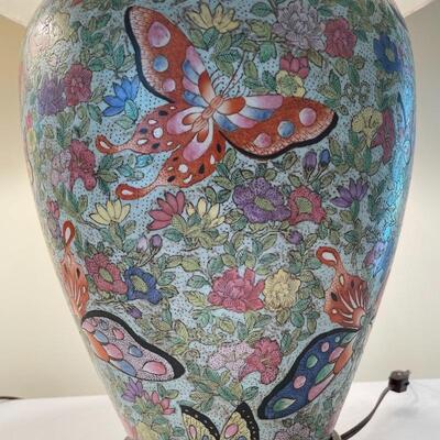 Lot 159 - Matching Hand Painted Lamps