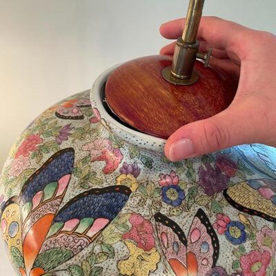 Lot 159 - Matching Hand Painted Lamps