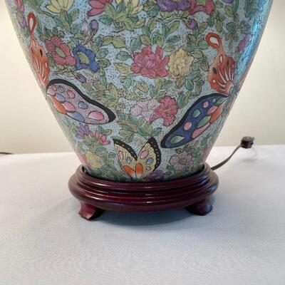Lot 159 - Matching Hand Painted Lamps