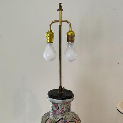 Lot 159 - Matching Hand Painted Lamps