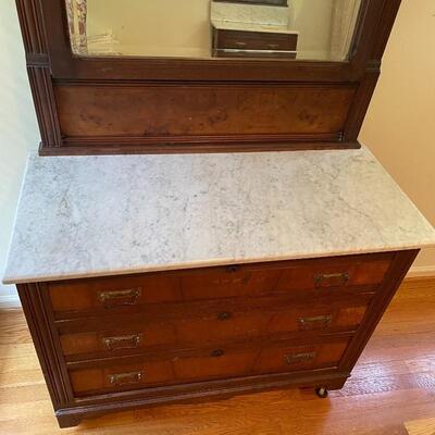 Lot 160 - Victorian Era Marble Top Dresser