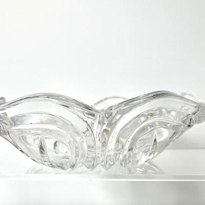  Lead Crystal Pansy Rectangle Candy Dish
