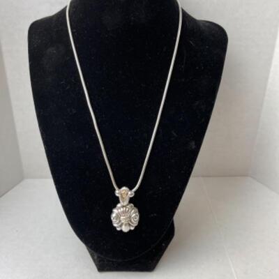 K664 14k Yellow Gold Sterling Necklace/Pendant by Anita Selinger 