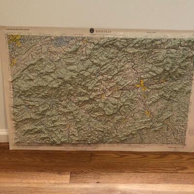 Lot 161 - Signed NC Books & Knoxville Topo Map
