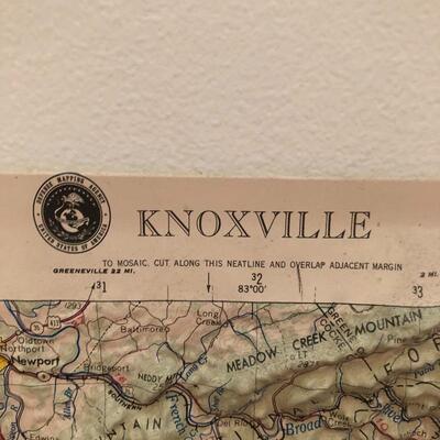 Lot 161 - Signed NC Books & Knoxville Topo Map