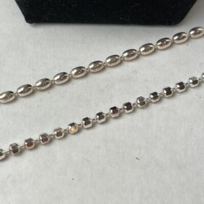 K666 Sterling Silver Necklace and Two Bracelets 