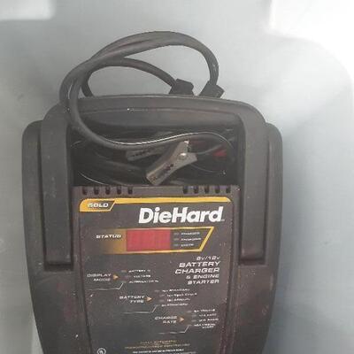 lot 173- 1 Diehard Battery charger, 1 New heavy duty battery cables, 1 battery cables 