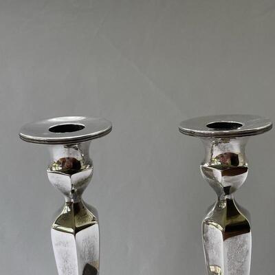 Lot 169 - Sterling Candle Holders w/ Snuffer
