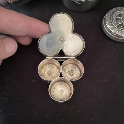 Lot 171 - Sterling Trinket Boxes