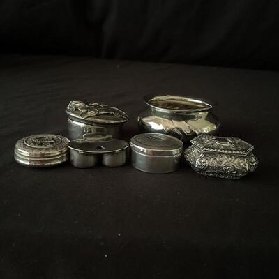 Lot 171 - Sterling Trinket Boxes