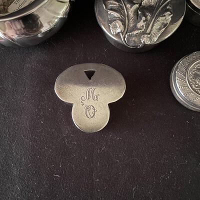 Lot 171 - Sterling Trinket Boxes