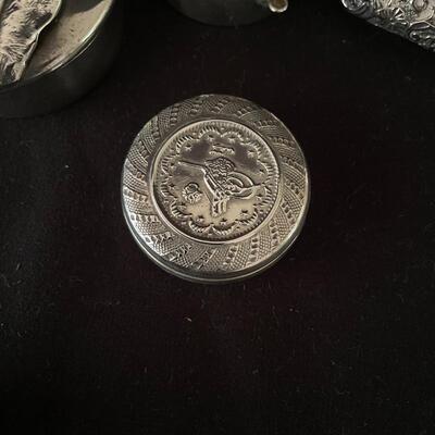 Lot 171 - Sterling Trinket Boxes