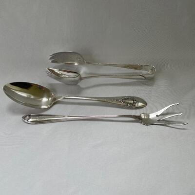 Lot 172 - Sterling Service w/ Tiffany Tongs