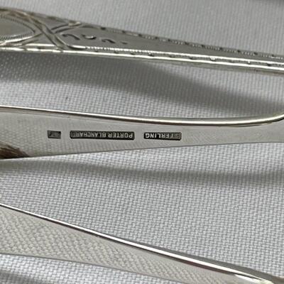 Lot 172 - Sterling Service w/ Tiffany Tongs