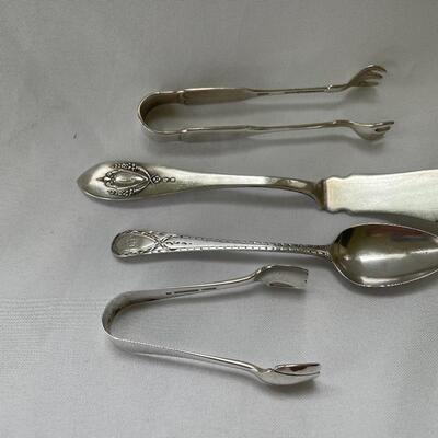 Lot 172 - Sterling Service w/ Tiffany Tongs